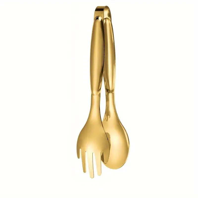 Pince à salade doré